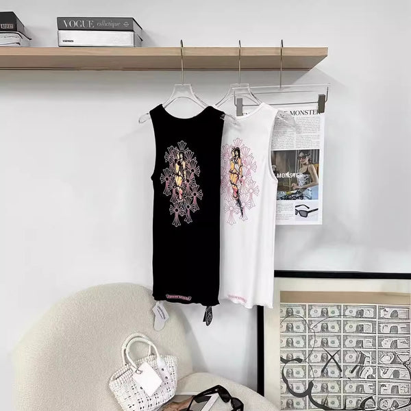 Chrome Hearts Deadly Doll Rib Tank Top