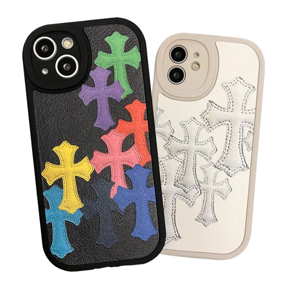 Chrome Hearts Leather iPhone Case