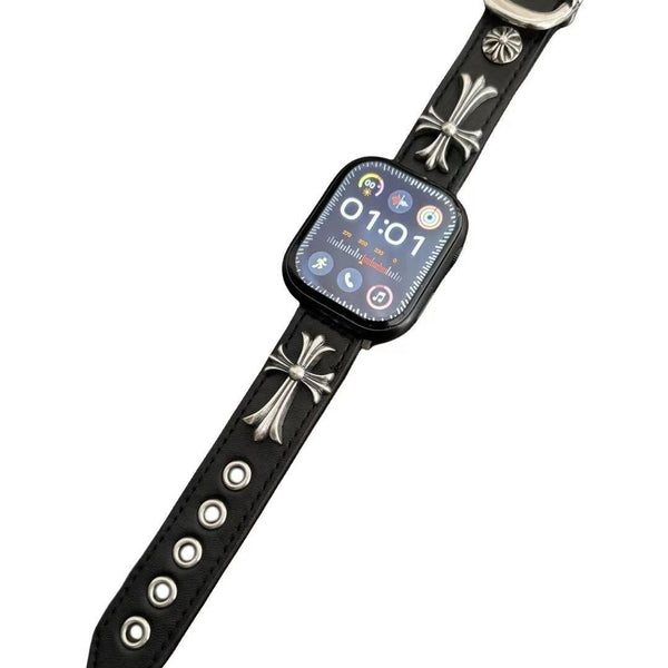 Chrome Hearts 925 silver leather strap