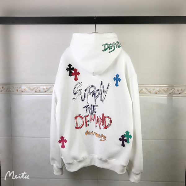 Chrome Hearts White Cotton Hoodies
