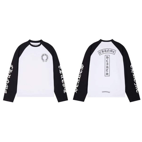 Chrome Hearts Unisex Long Sleeve Sweatshirt T Shirt Streetwear Style