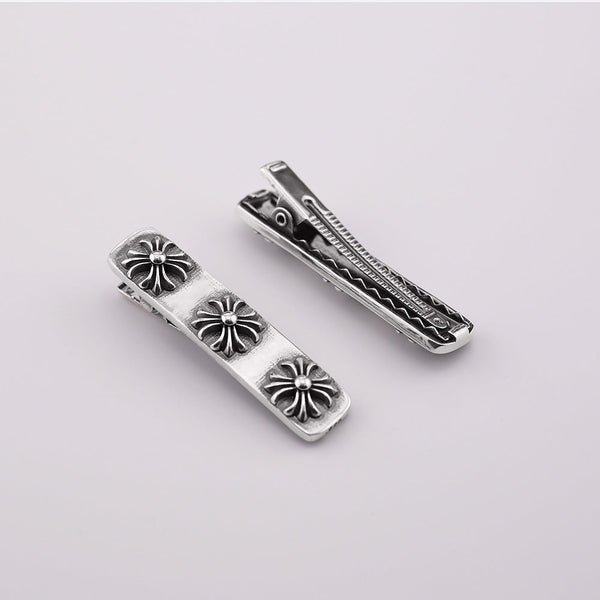 Chrome Hearts retro cross flower hairpin