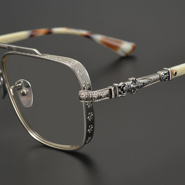 chrome hearts all-match pure titanium square frame sunglasses