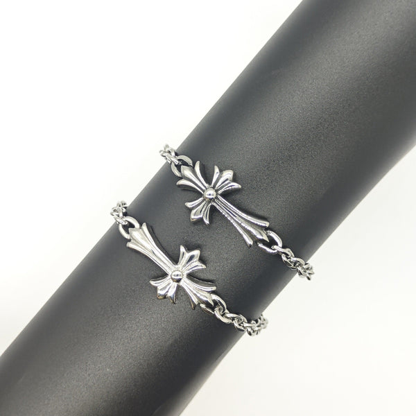 Chrome Hearts stainless steel cross bracelet