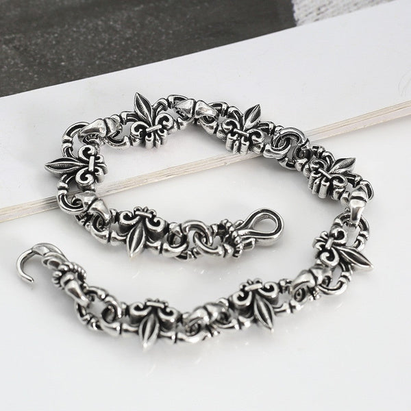 Chrome Hearts old crusader flower patchwork bracelet