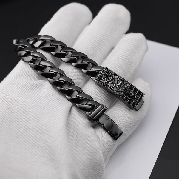 Chrome Hearts black full diamond holy sword black
