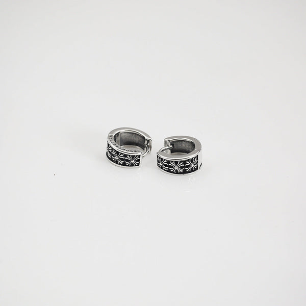 Chrome Hearts retro cross flower high-end earrings