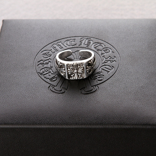 Chrome Hearts pinky ring, three cross rings