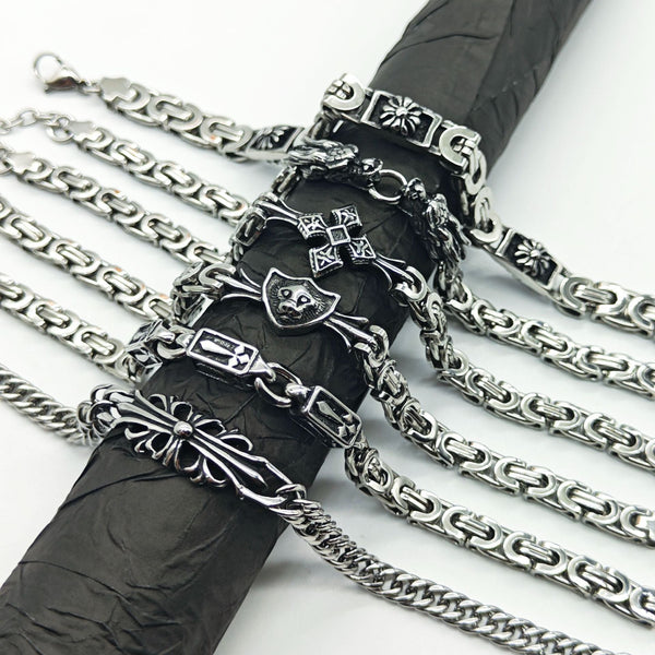 Chrome Hearts stainless steel simple retro bracelet