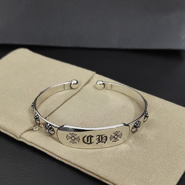Chrome Hearts adjustable cross open bracelet