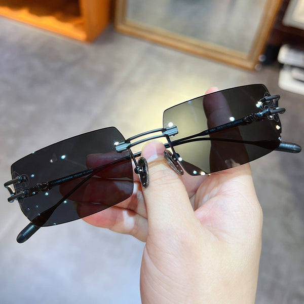 Chrome Hearts UV-blocking frameless sunglasses