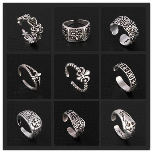 Chrome Hearts cross original couple ring