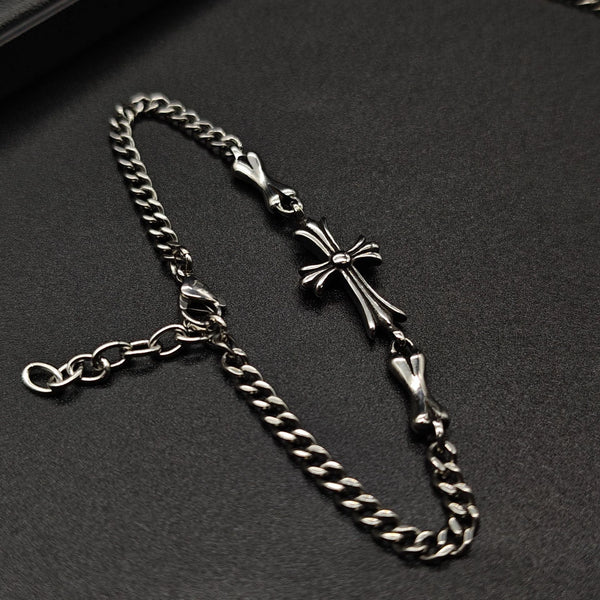 Chrome Hearts cross bone old retro bracelet