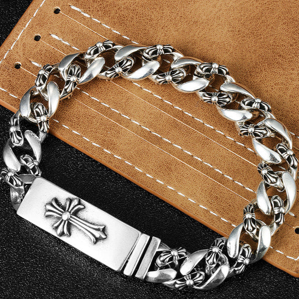 Chrome Hearts cross domineering thick bracelet