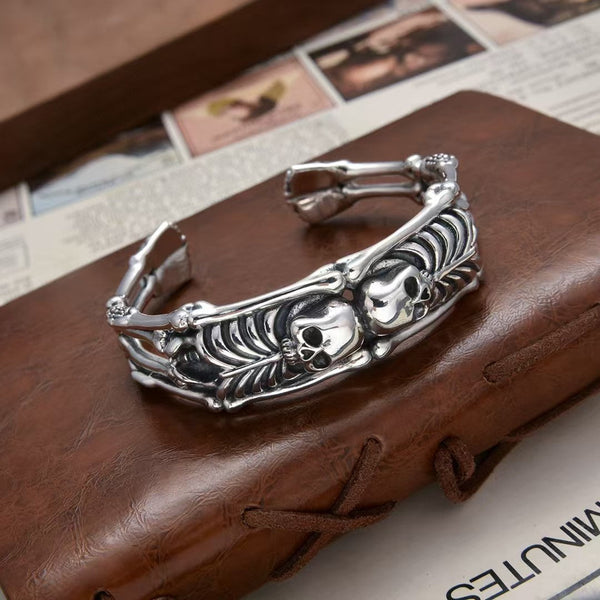 Chrome Hearts skull open bracelet