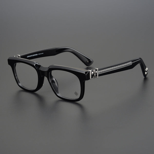 Chrome Hearts finely carved temples, large frame glasses