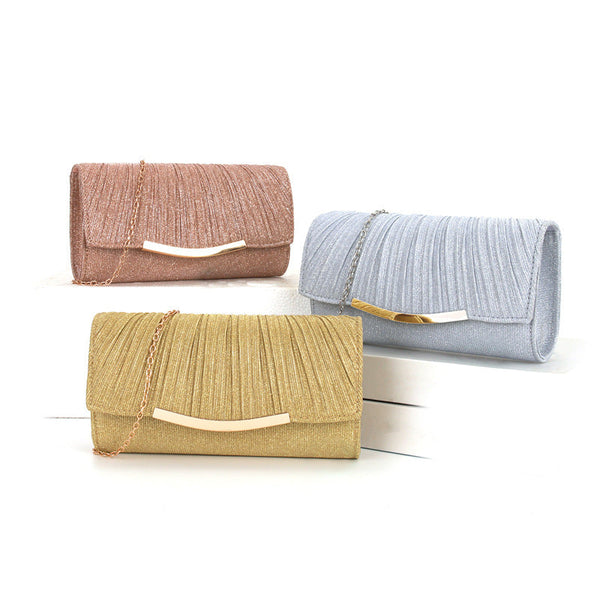 Pleated pleated Handbag Party