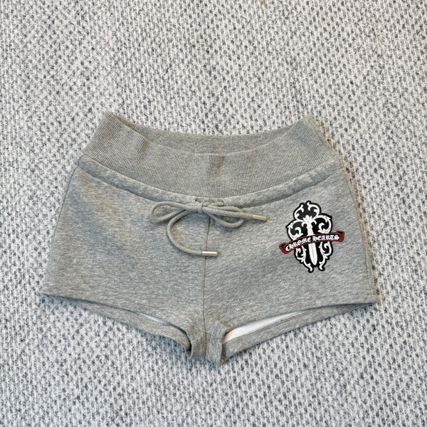 Chrome Hearts Sword gray shorts for women