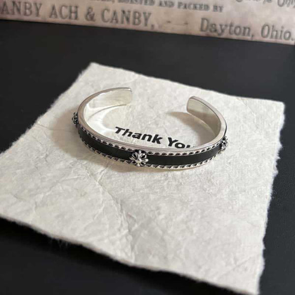 Chrome Hearts Cross Flower Enamel Bracelet