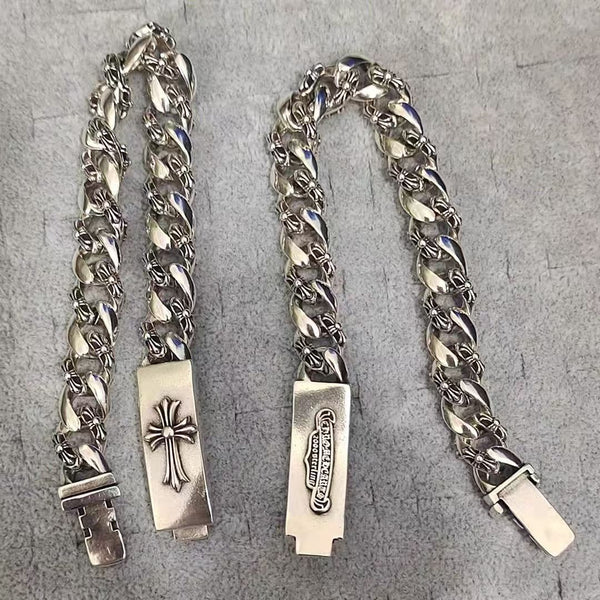 Chrome Hearts cross half-full domineering bracelet